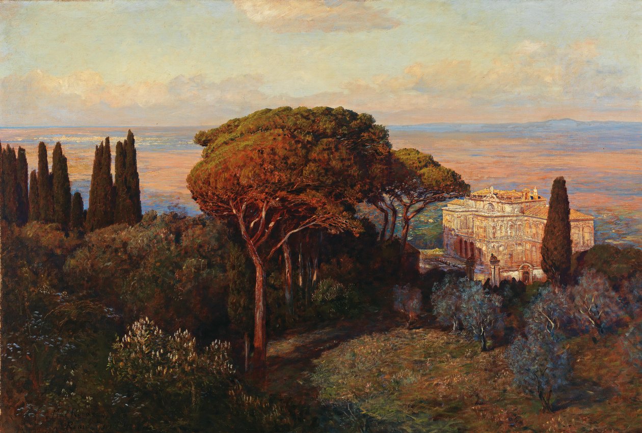 Vista de la Villa Falconieri de Max Roeder