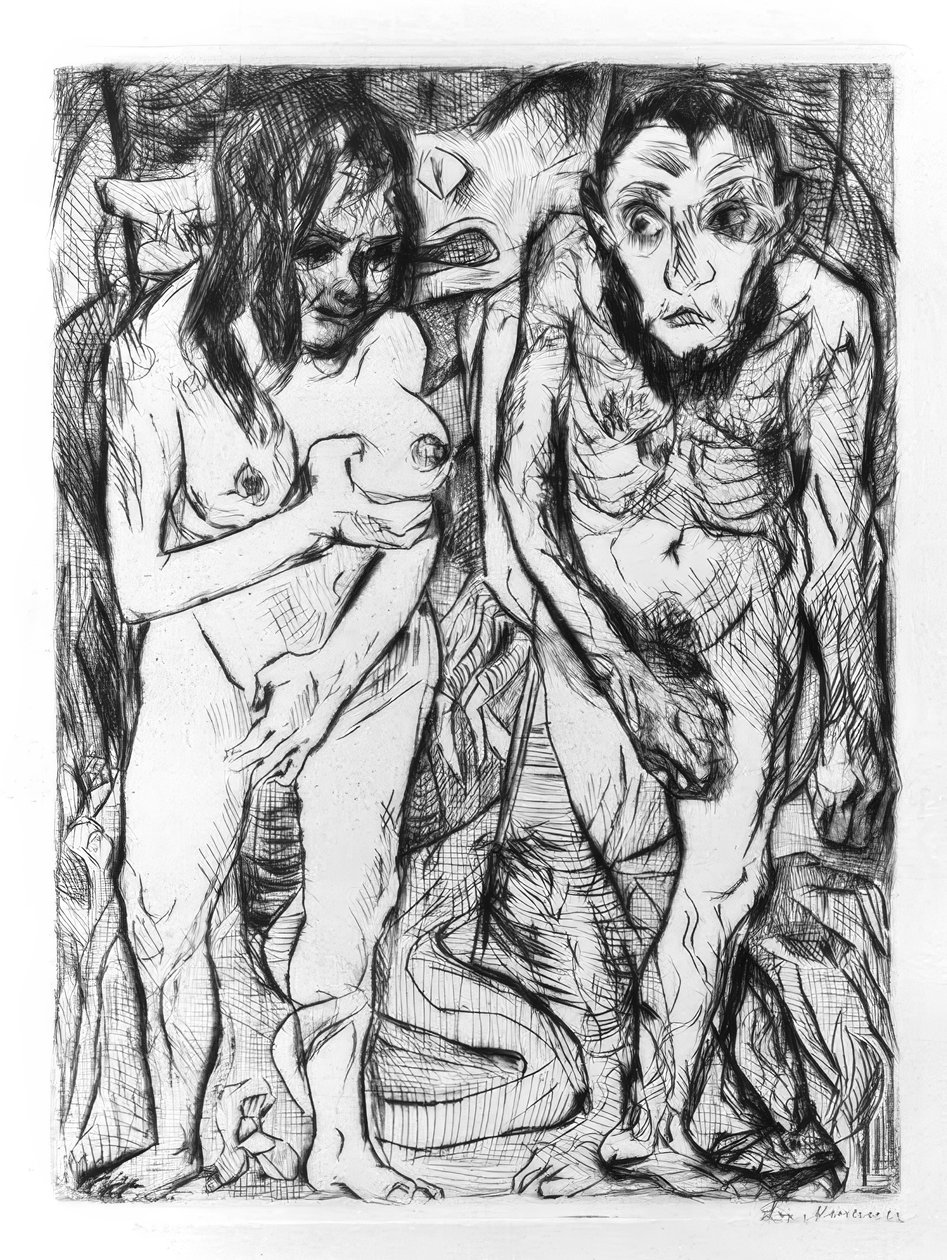 Adán y Eva de Max Beckmann