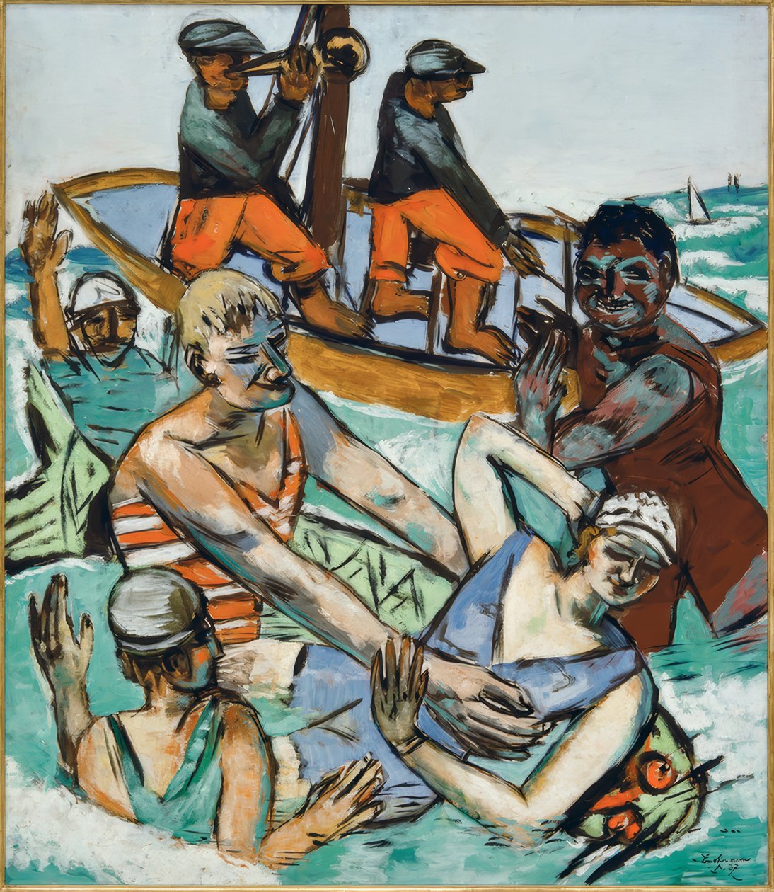 Baño en agosto de Max Beckmann