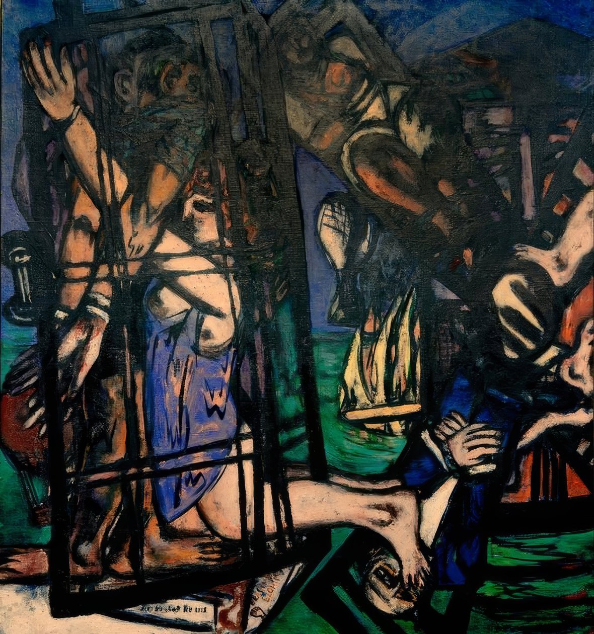 Globo con molino de viento. El molino de Max Beckmann
