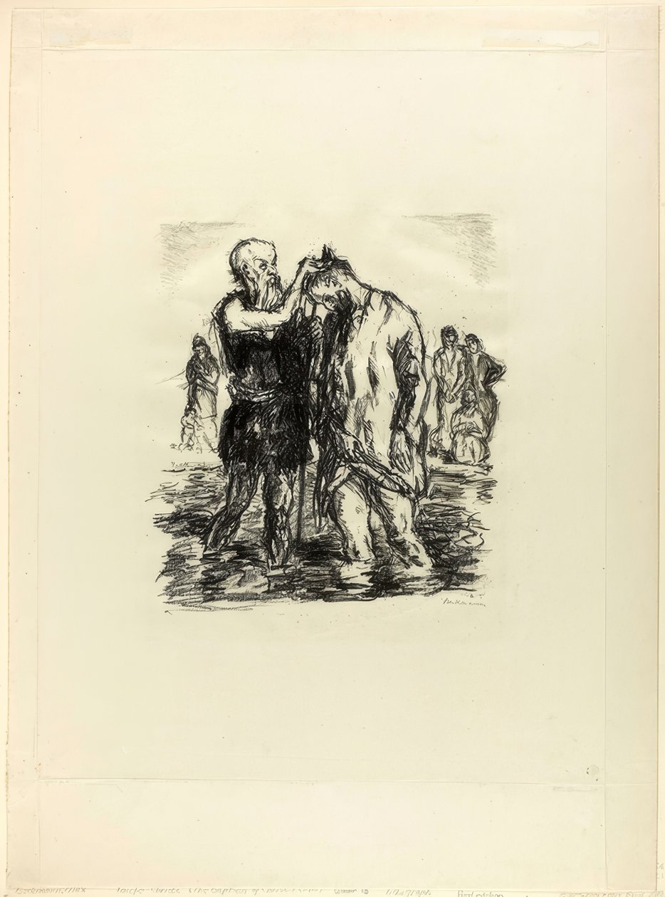 Bautismo de Cristo de Max Beckmann