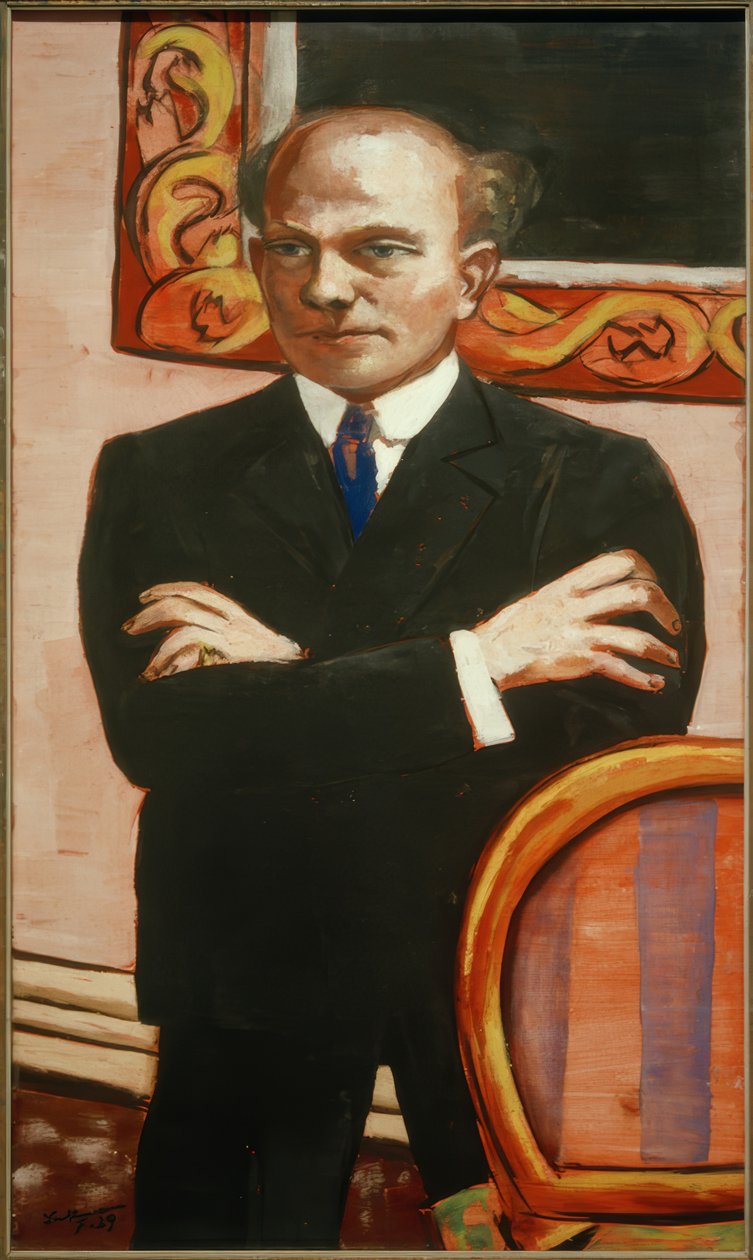 Retrato de Gottlieb Friedrich Reber de Max Beckmann