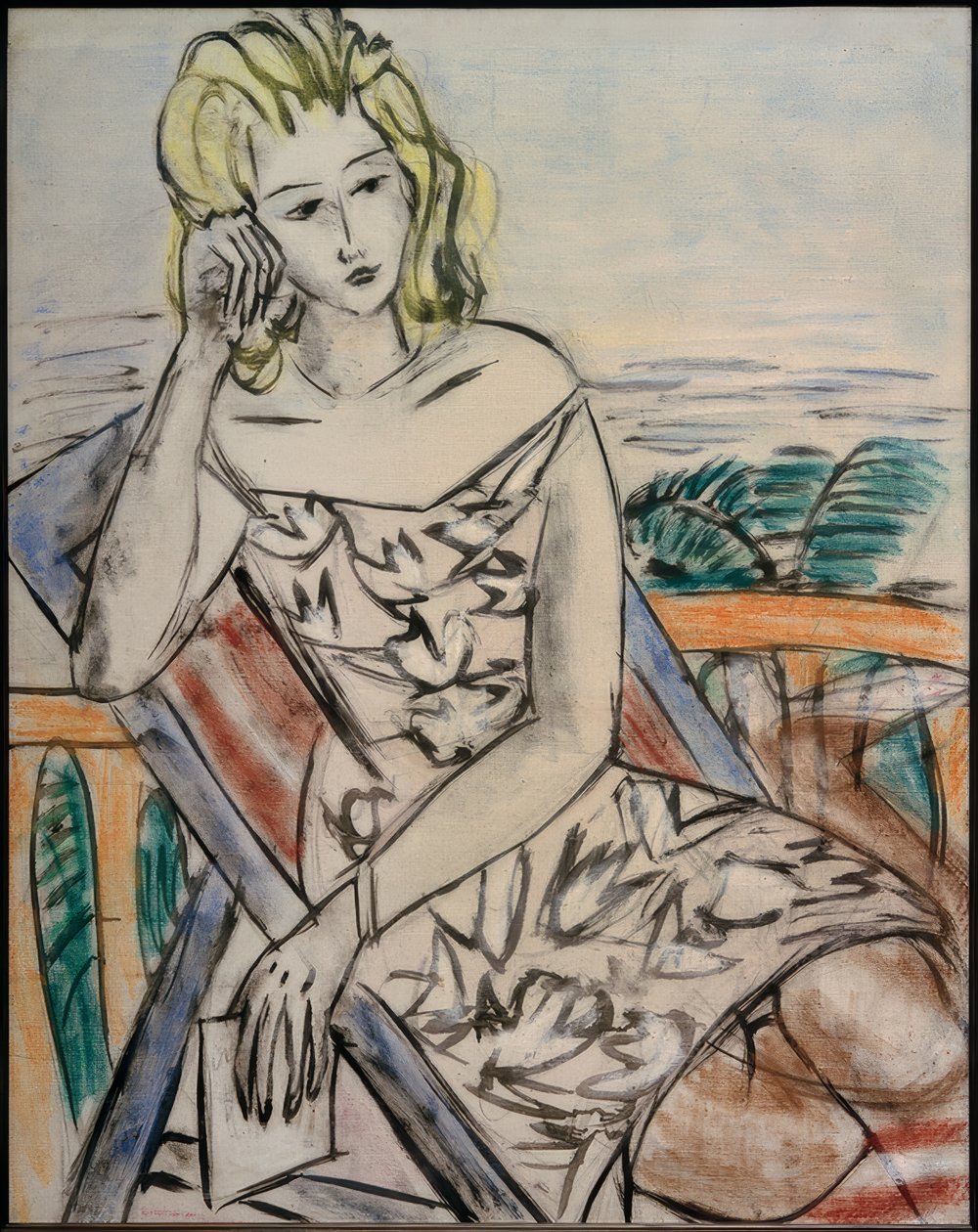 Retrato de una joven de Max Beckmann