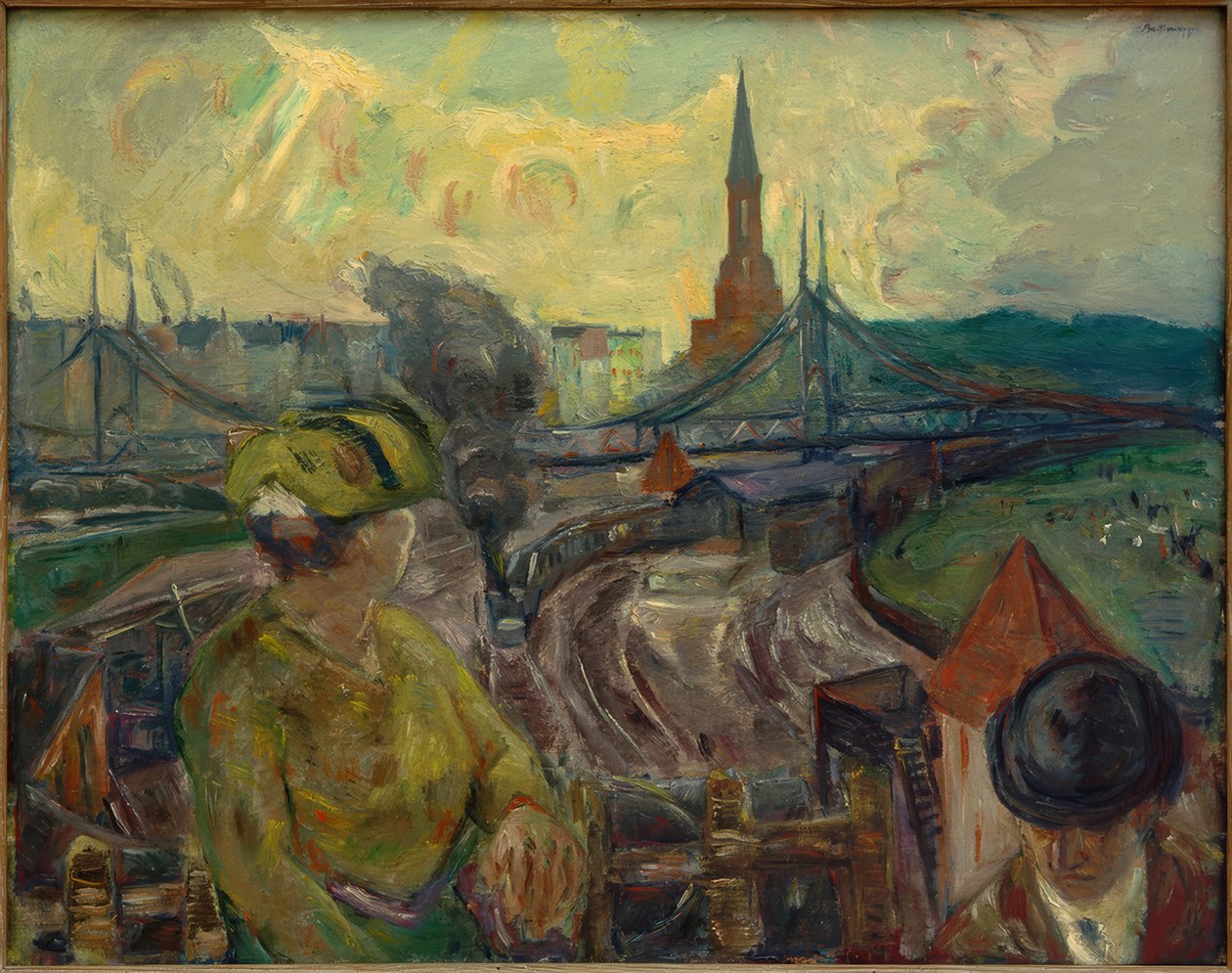 Vista de la estación Gesundbrunnen de Max Beckmann