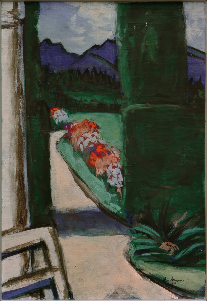 Vista desde el Pabellón. Ohlstadt de Max Beckmann