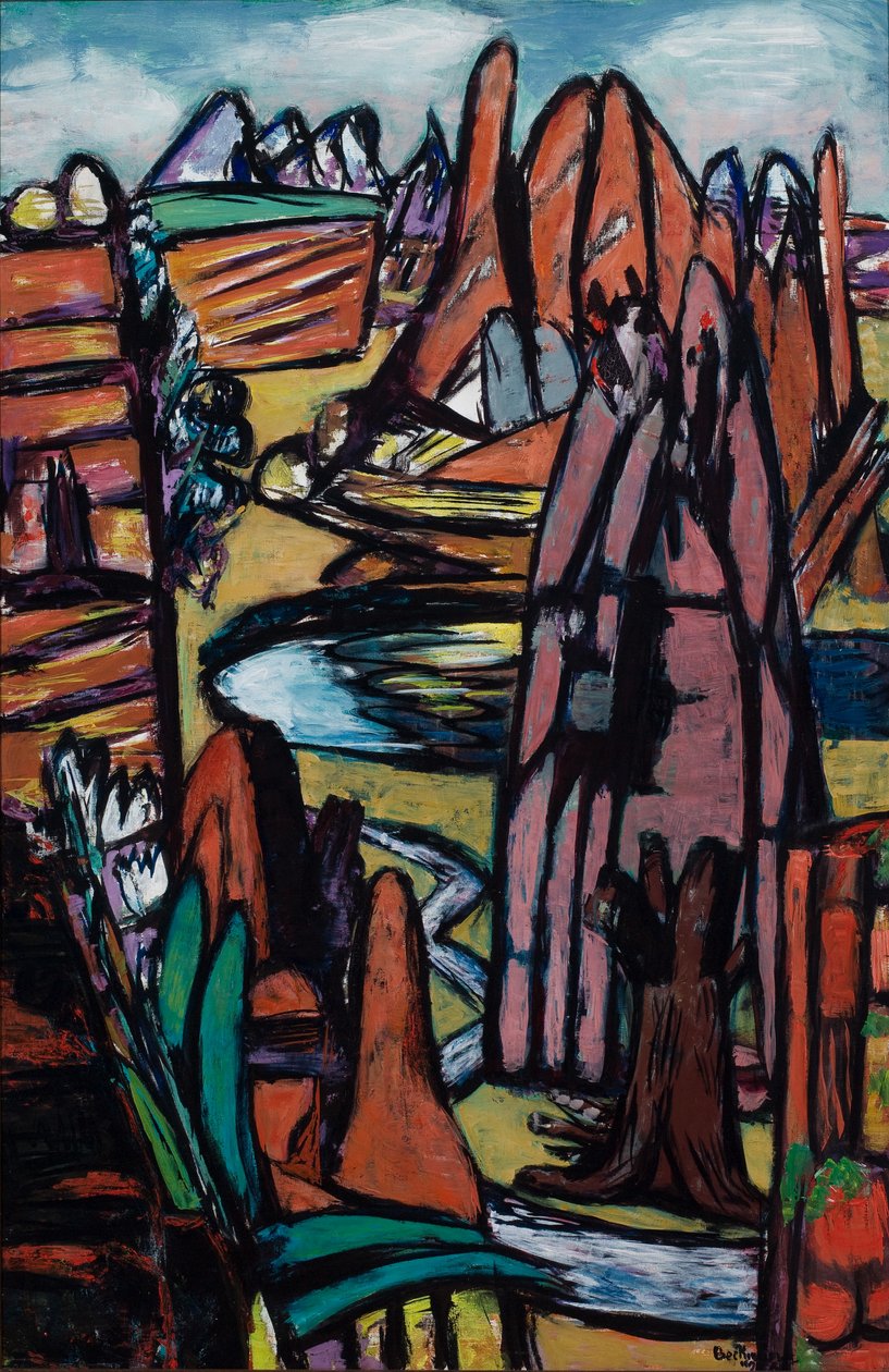 Boulder - Paisaje rocoso de Max Beckmann