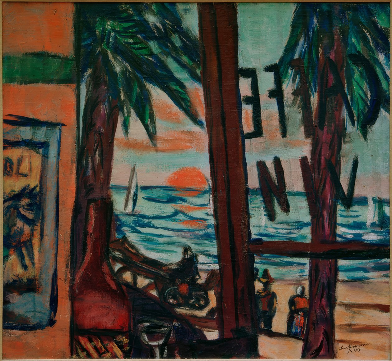 Café Bandol de Max Beckmann