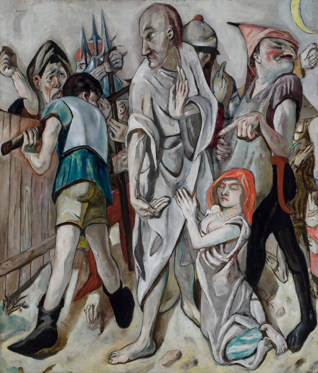 Cristo y la pecadora de Max Beckmann