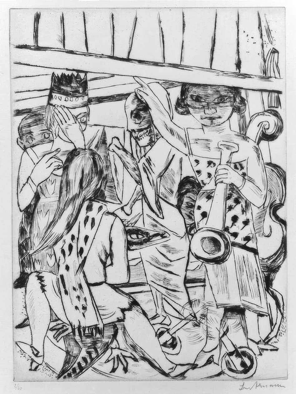 El telón se levanta de Max Beckmann