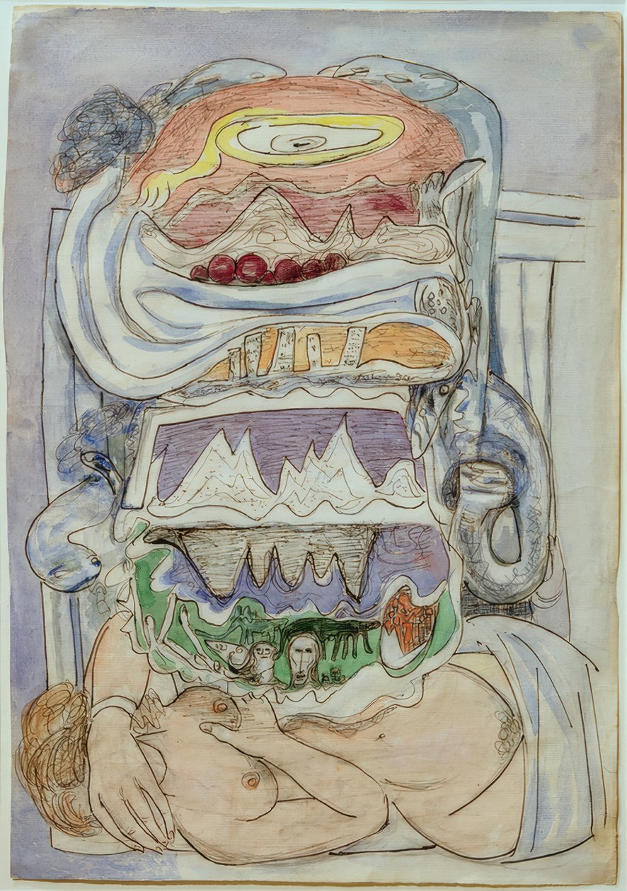 Sueño del mapa mundial (Universo) de Max Beckmann