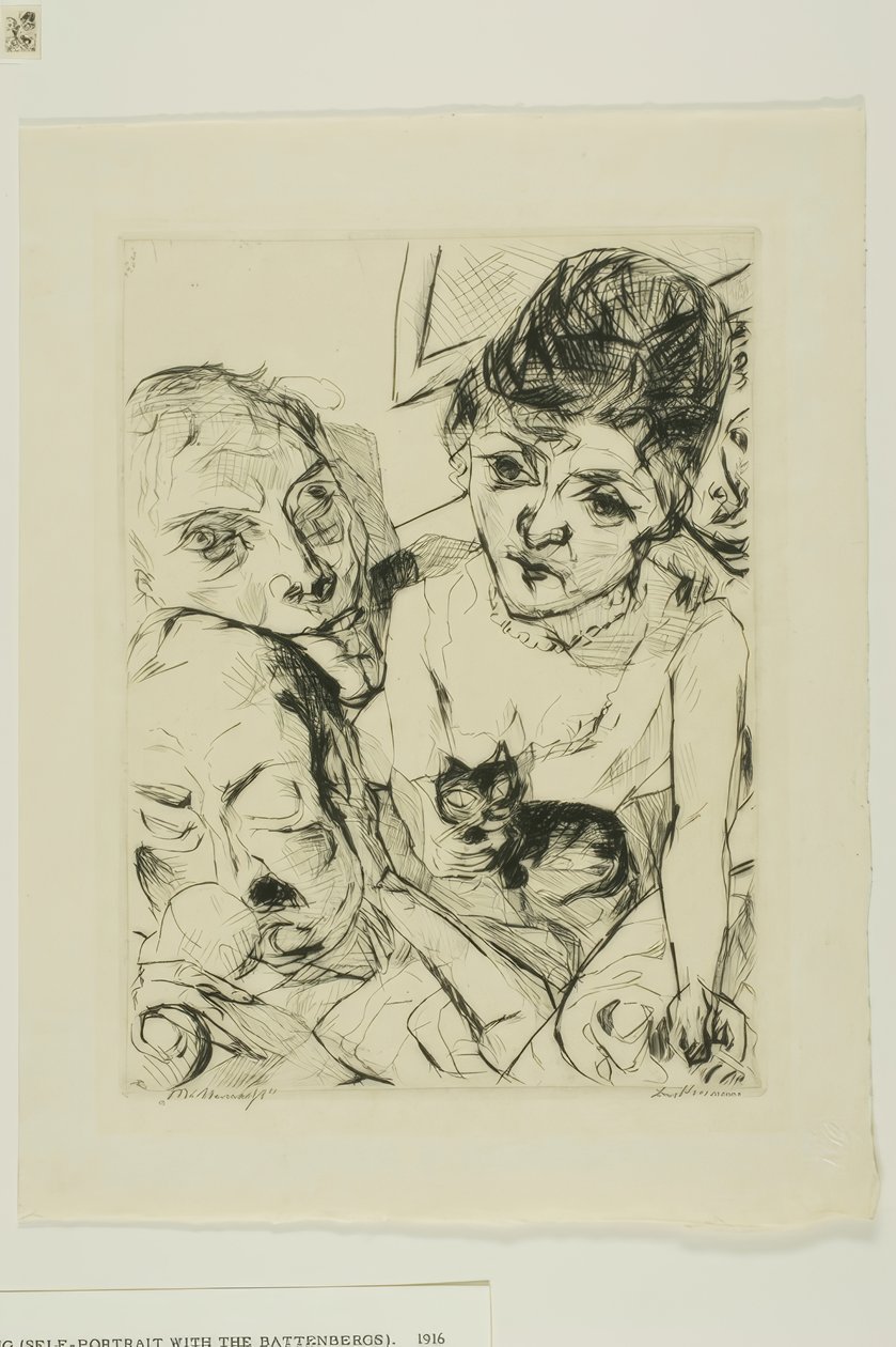 Tarde, lámina diez de Rostros de Max Beckmann