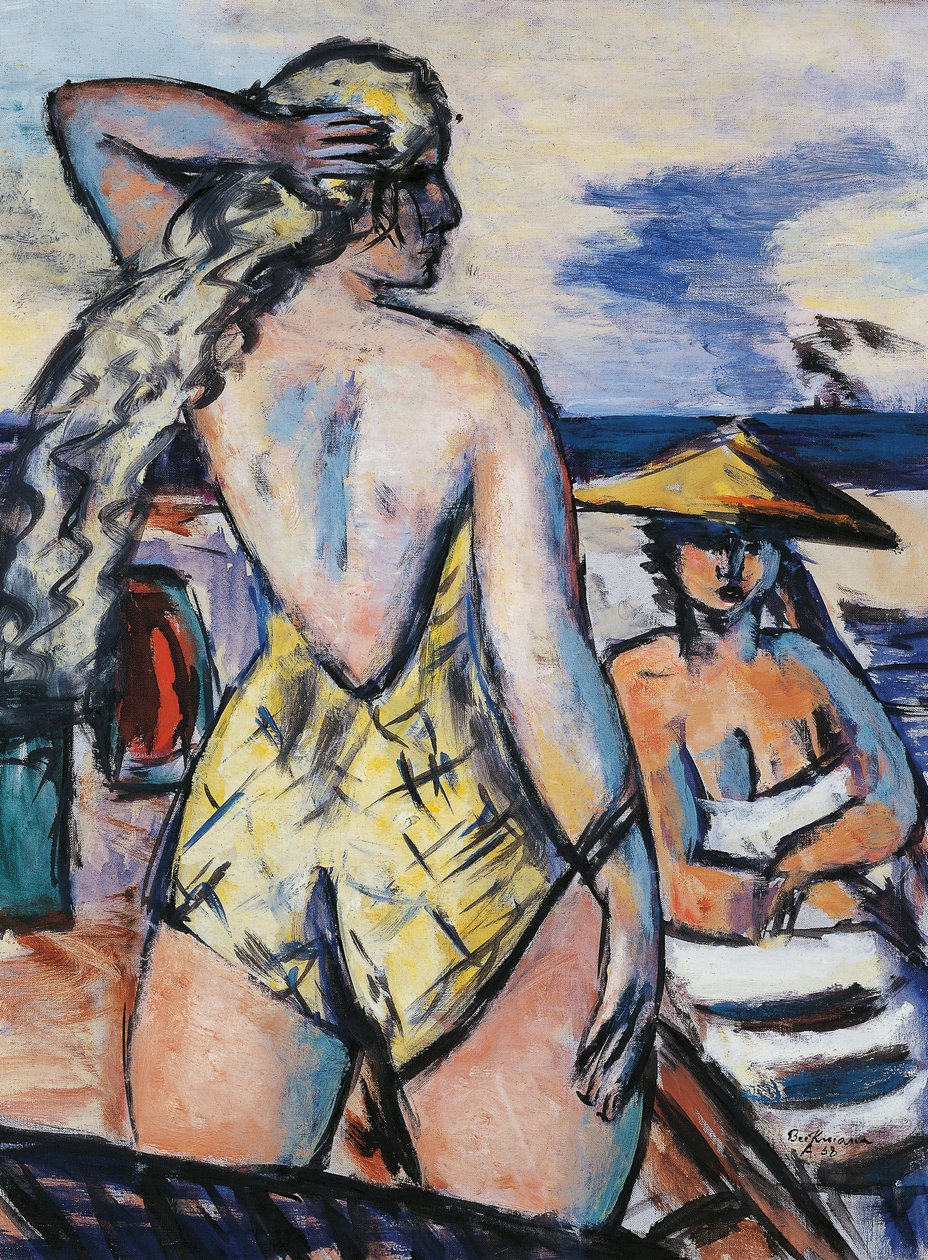 Chicas junto al mar de Max Beckmann