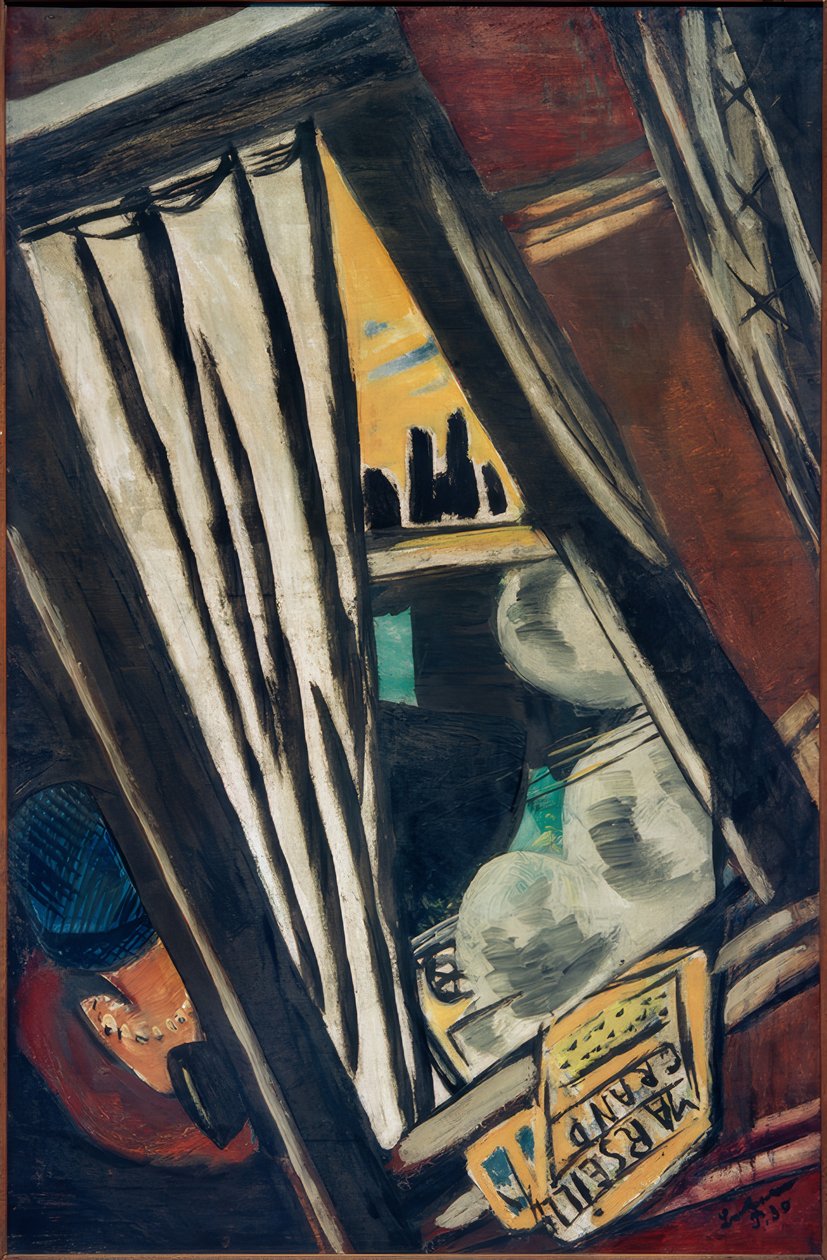 Golden Arrow: Vista desde la Ventana del Tren de Max Beckmann