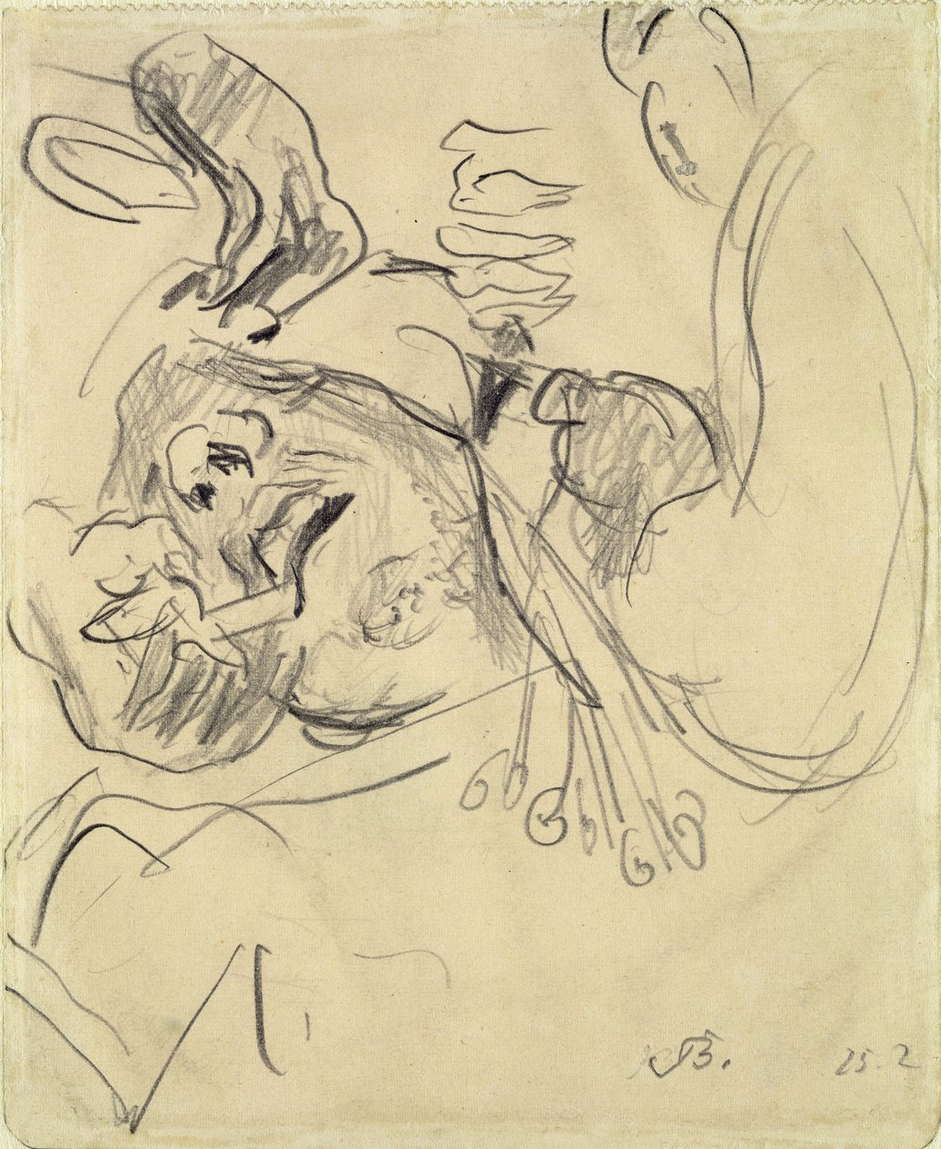 Paciente de cirugía craneal de Max Beckmann