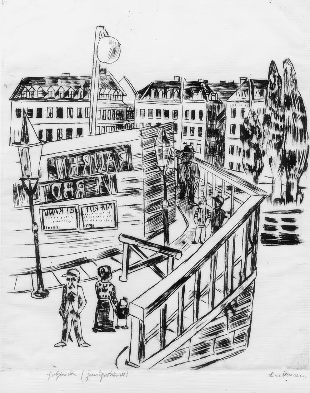 Puente de madera de Max Beckmann