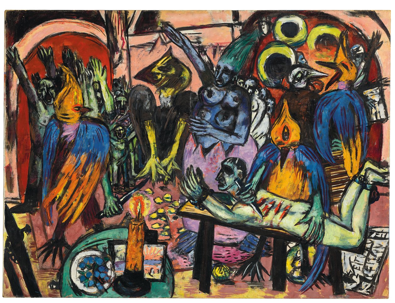 El infierno de los pájaros de Max Beckmann