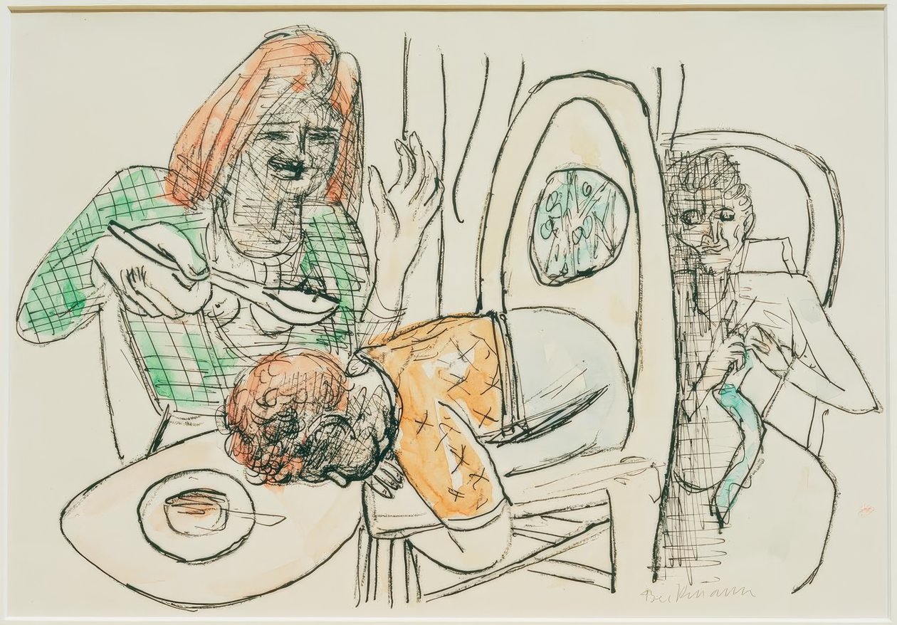 No como mi sopa de Max Beckmann