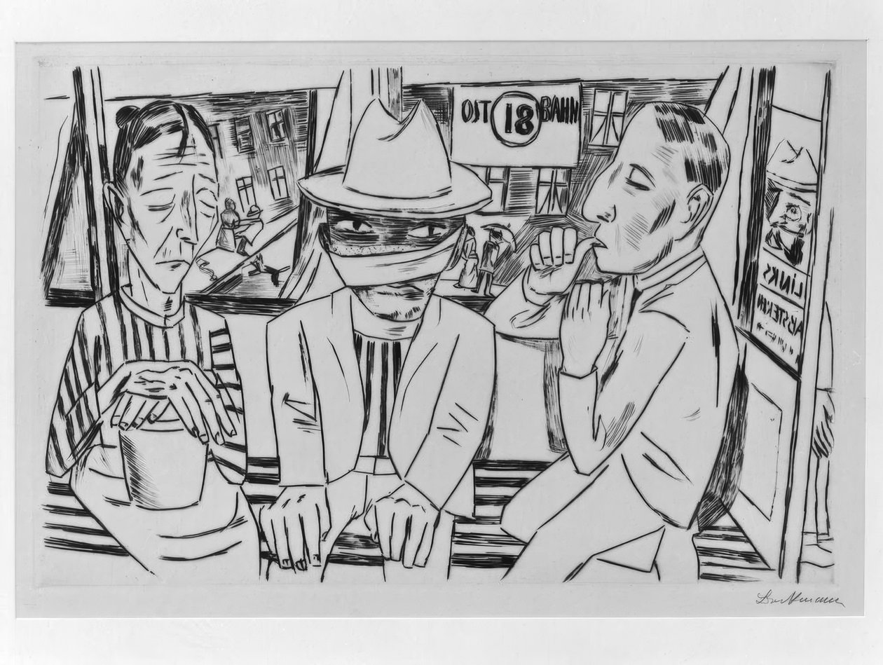 En el tranvía de Max Beckmann