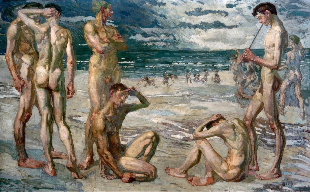 Jóvenes Hombres en el Mar de Max Beckmann