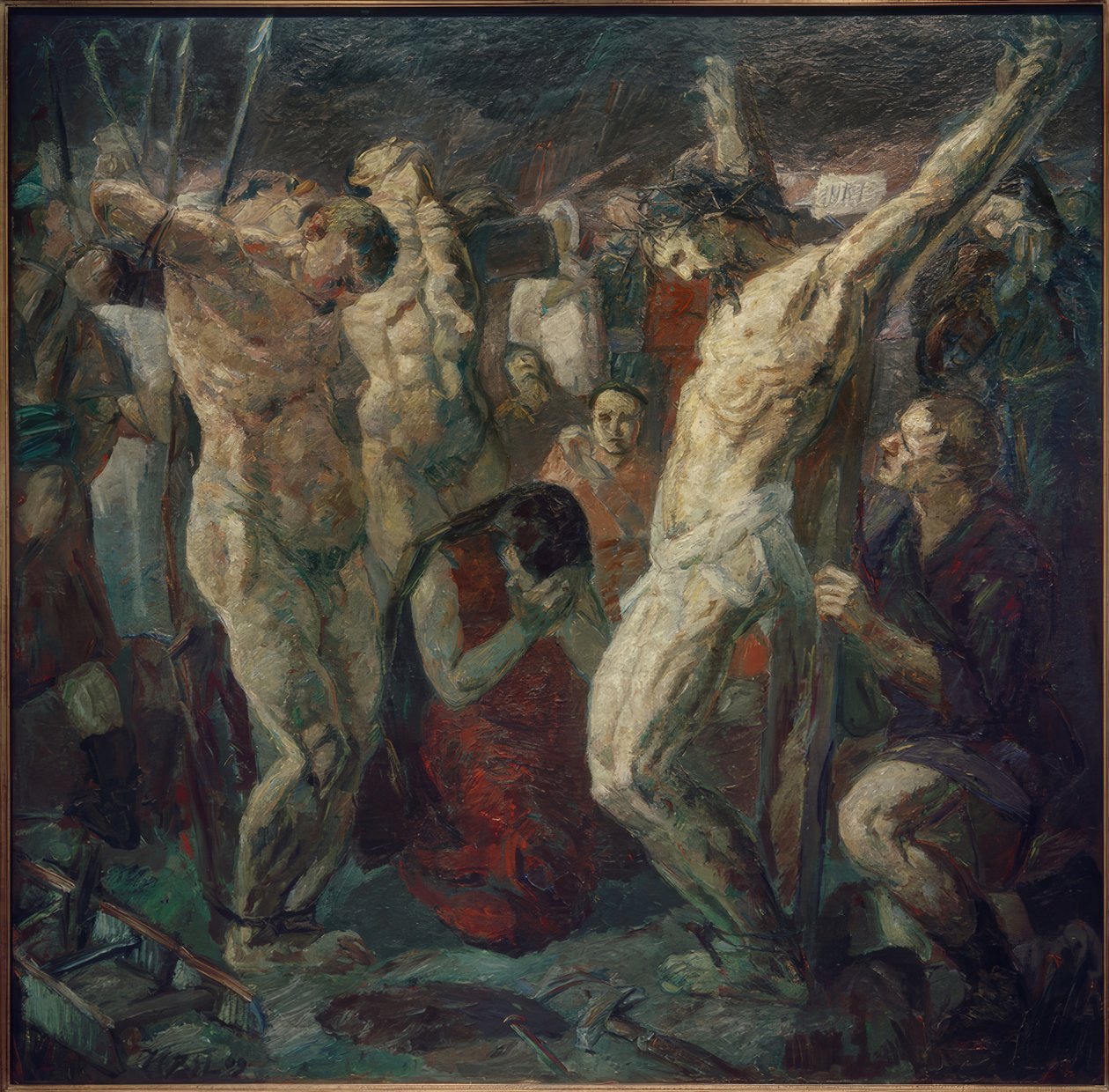 Crucifixión de Max Beckmann