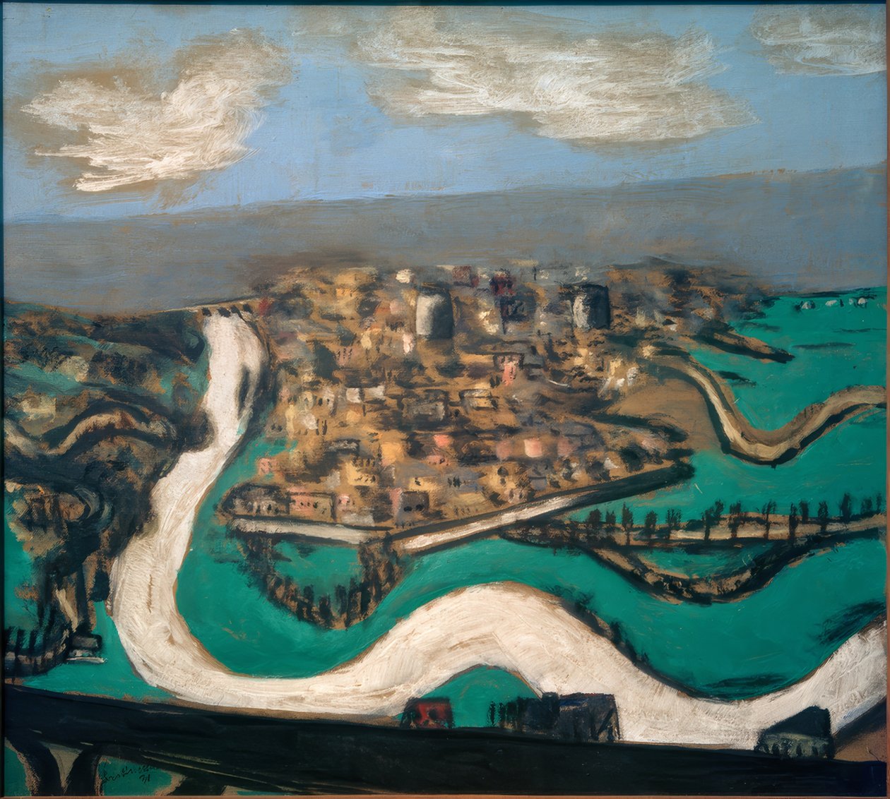 Paisaje en Saint-Germain de Max Beckmann