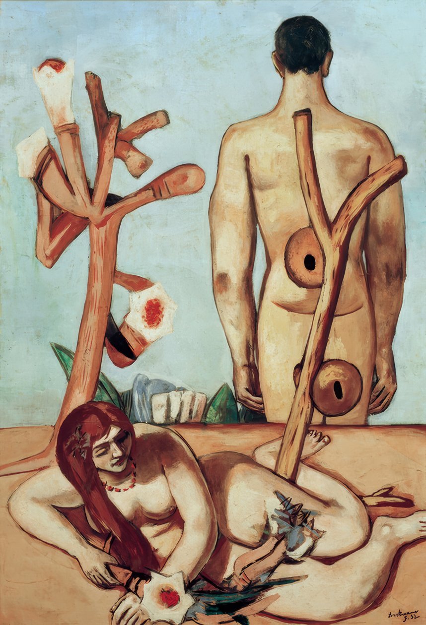 Hombre y mujer de Max Beckmann