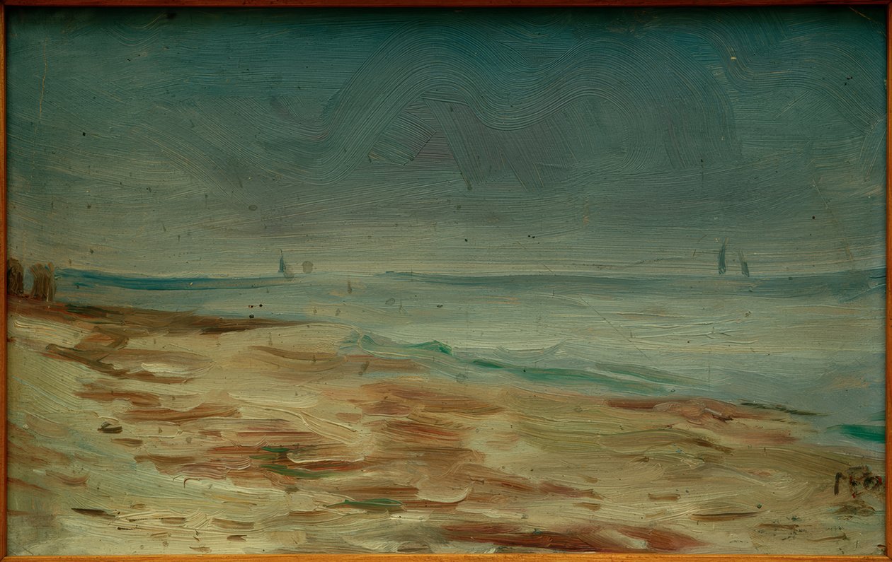 Playa, marrón y gris de Max Beckmann