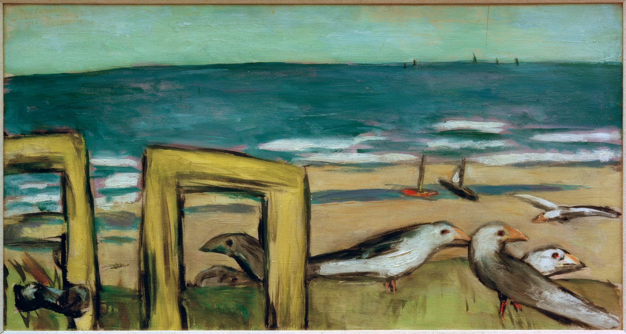 Gaviotas, soleado de Max Beckmann