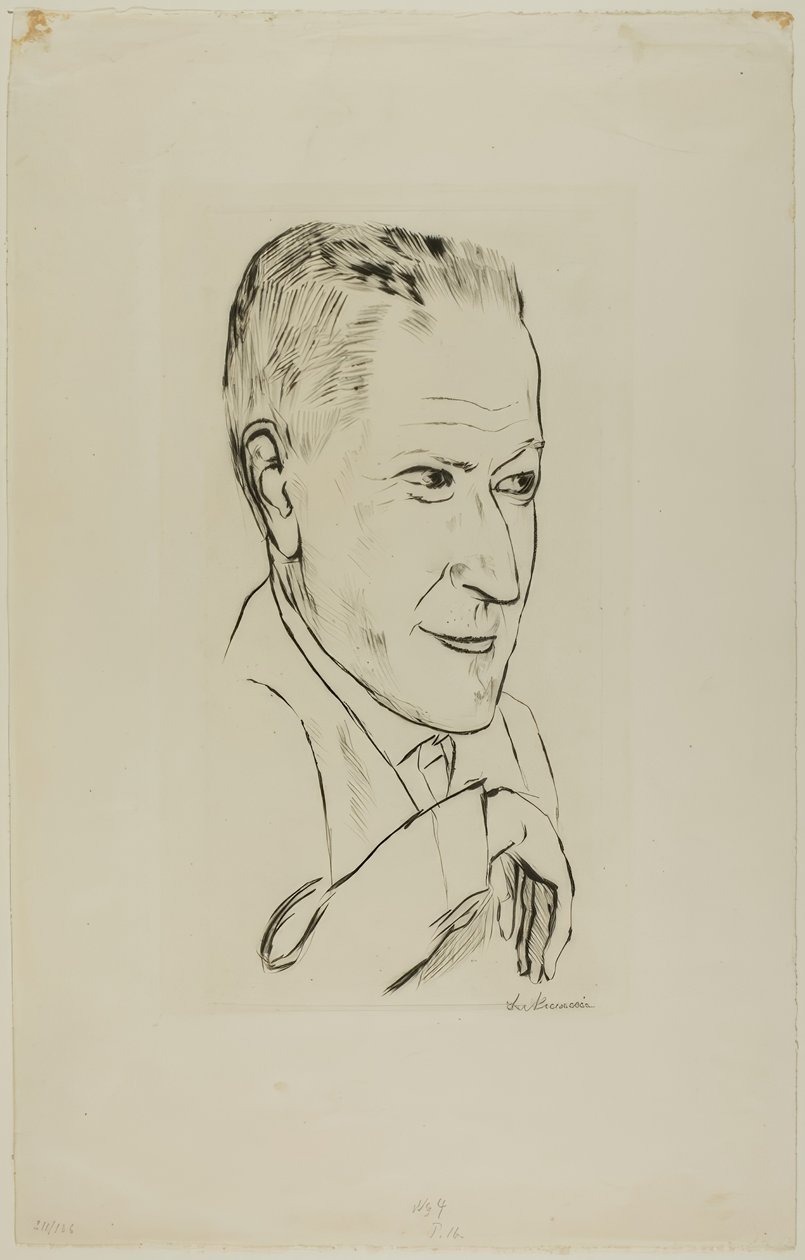 Retrato de Reinhard Pieper de Max Beckmann