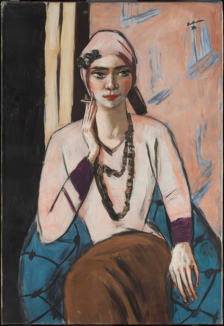 Quappi con suéter rosa de Max Beckmann