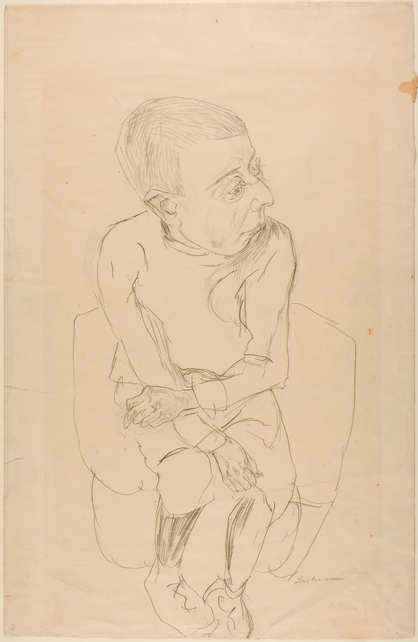 Niño sentado de Max Beckmann