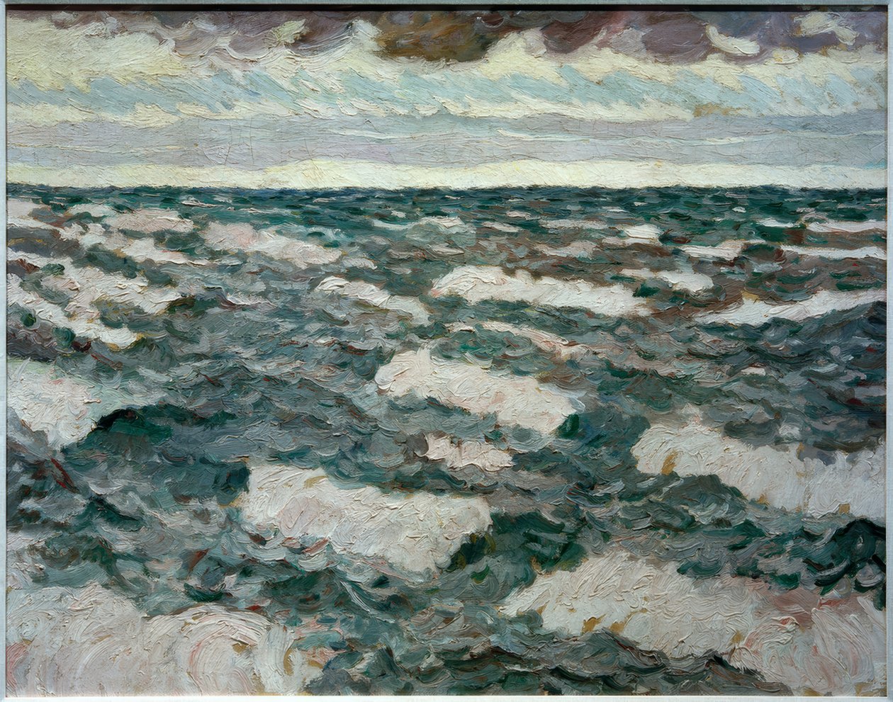Lago al atardecer de Max Beckmann