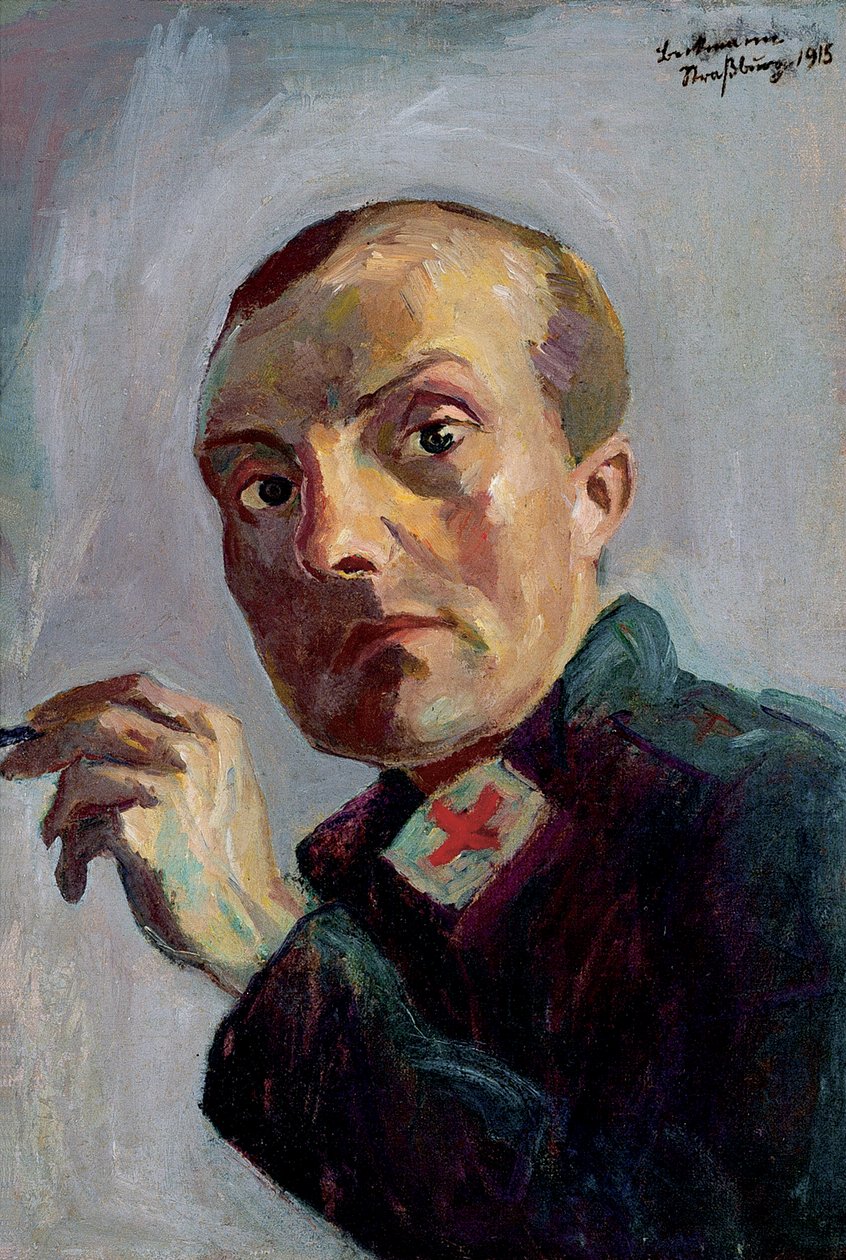 Autorretrato de enfermero de Max Beckmann