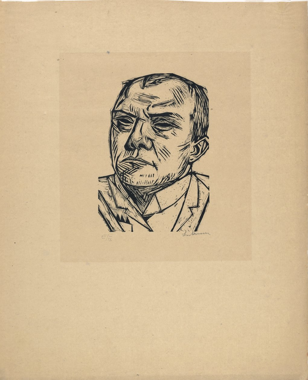 Autorretrato de Max Beckmann