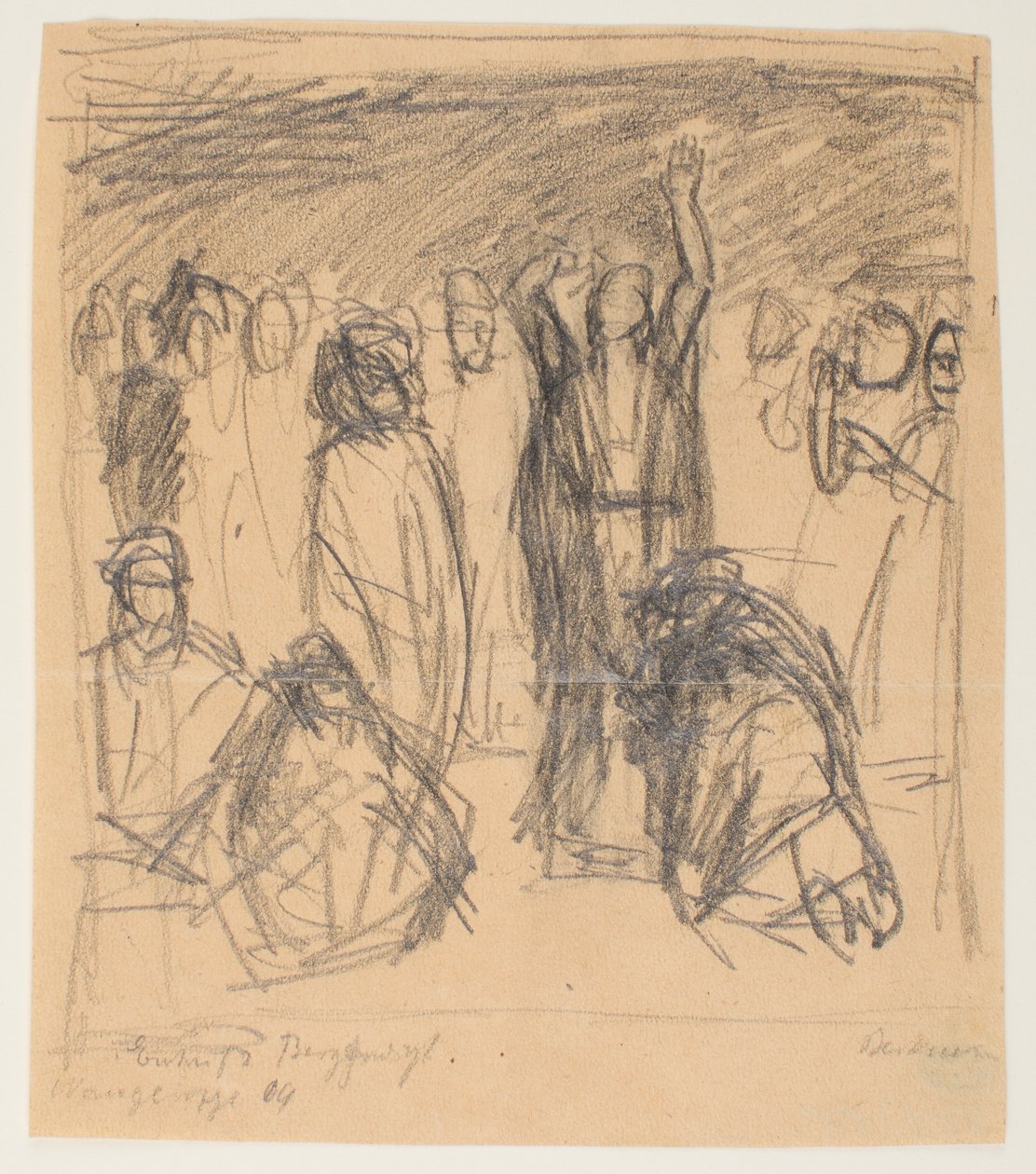 Boceto para el Sermón de la Montaña de Max Beckmann