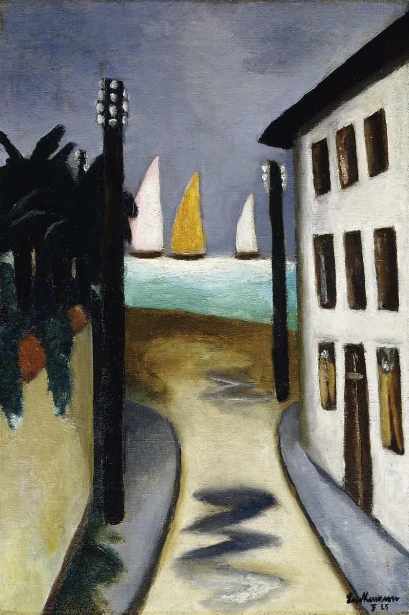 Pequeño paisaje, Viareggio; Kleine Landschaft, Viareggio de Max Beckmann