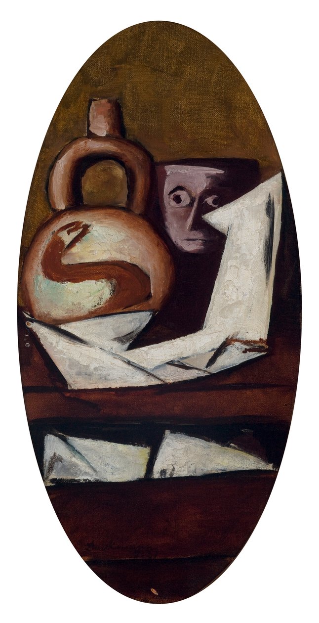 Bodegón (con Figura Mexicana) de Max Beckmann