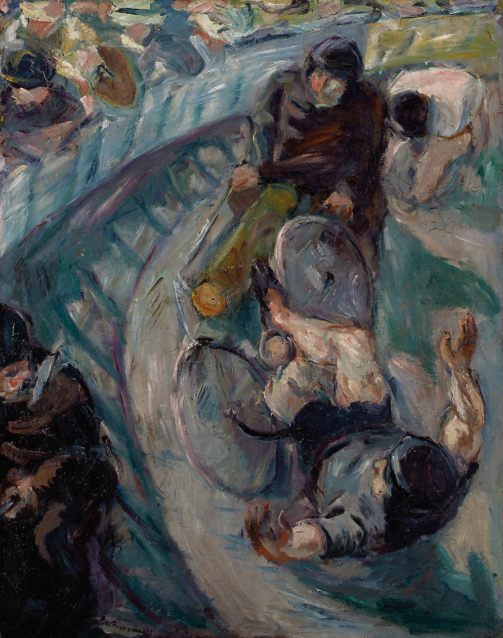 Corredor en caída de Max Beckmann