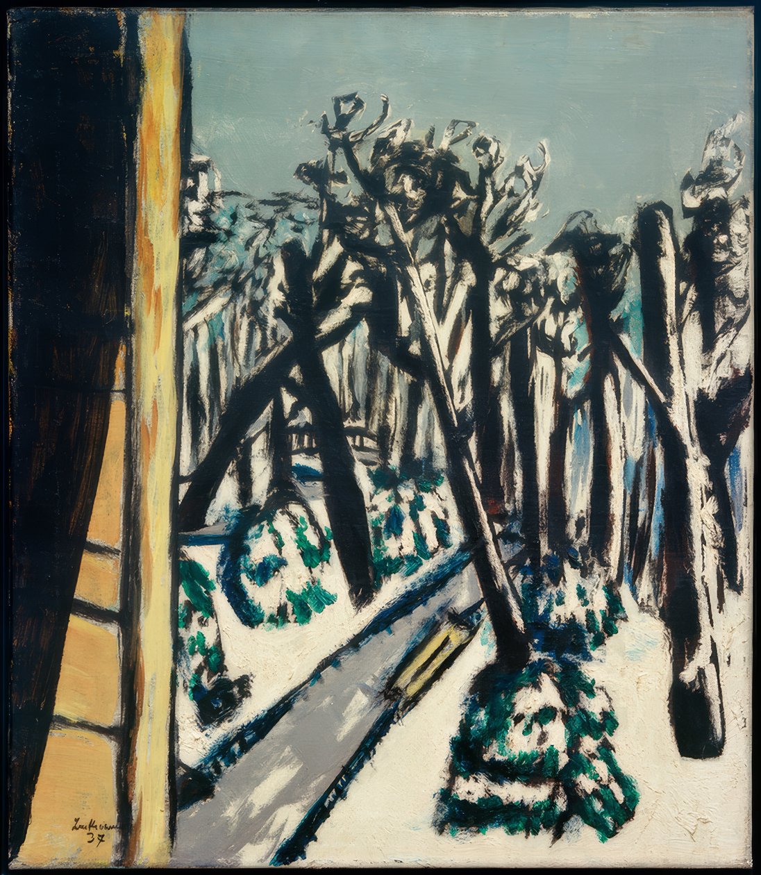 Parque zoológico en invierno de Max Beckmann