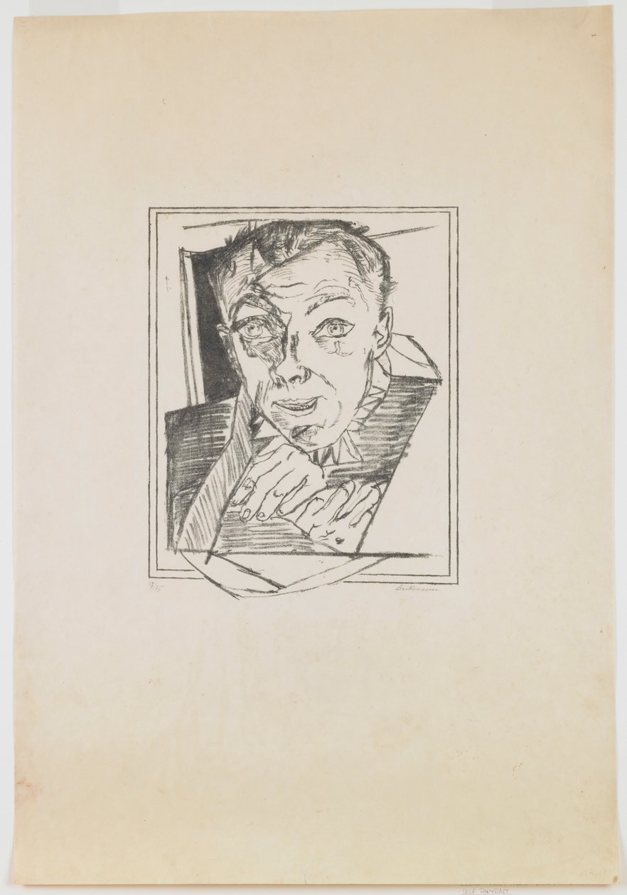 placa 1: Autorretrato de Max Beckmann