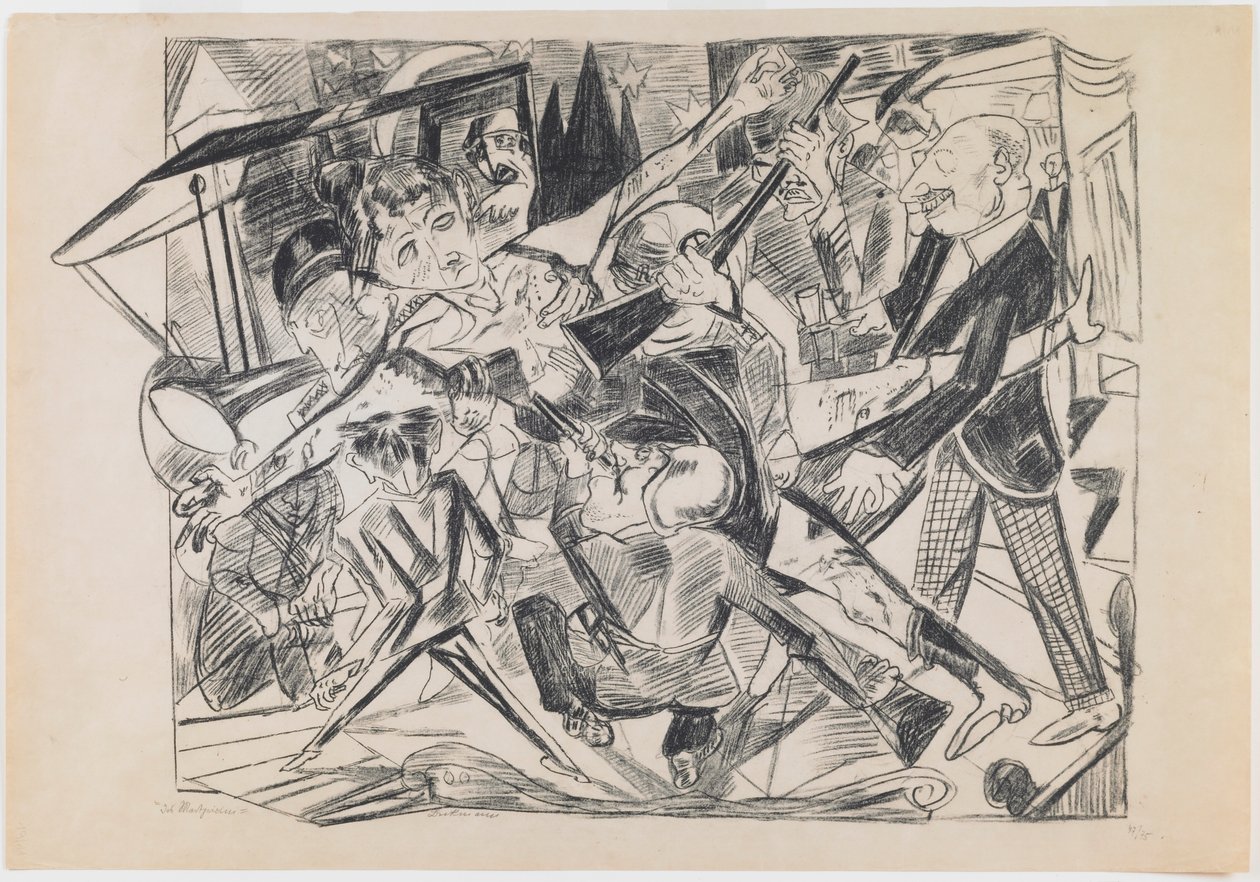 Lámina 4: Martirio de Max Beckmann