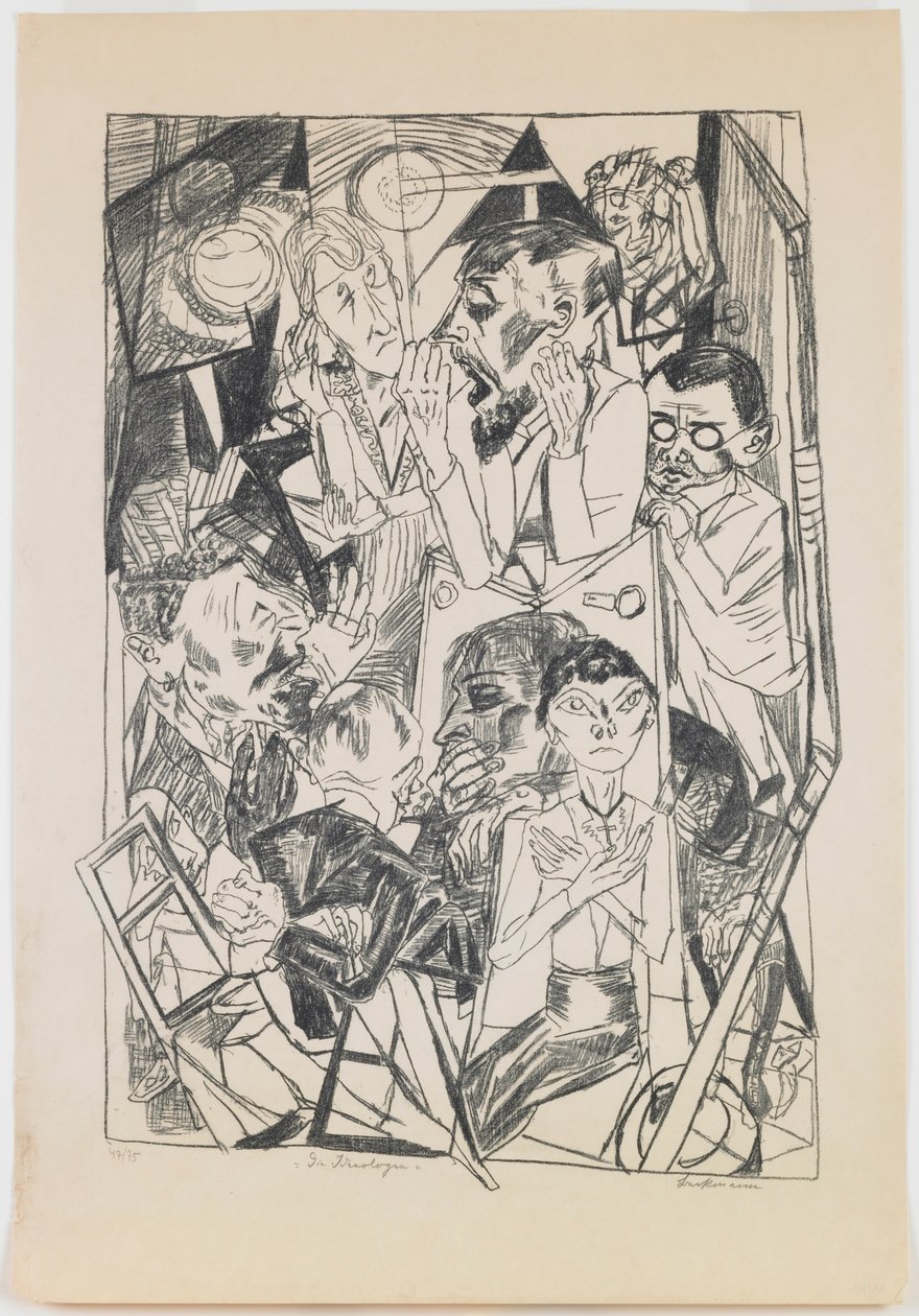 lámina 6: Los ideólogos de Max Beckmann