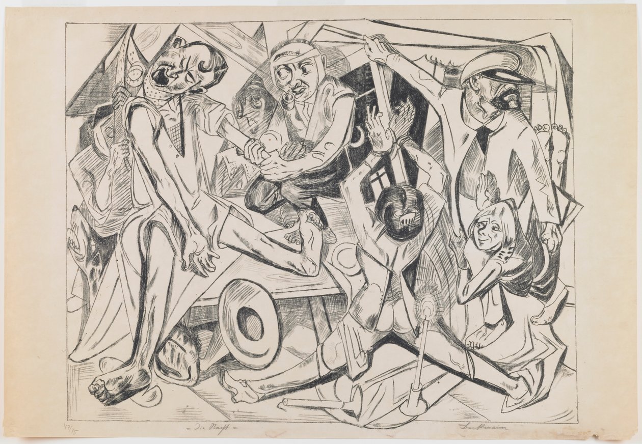 placa 7: Noche de Max Beckmann