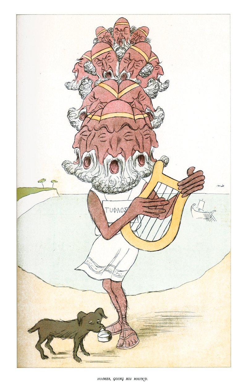 Homer, Haciendo su Ronda, 1904 de Henry Maximilian Beerbohm