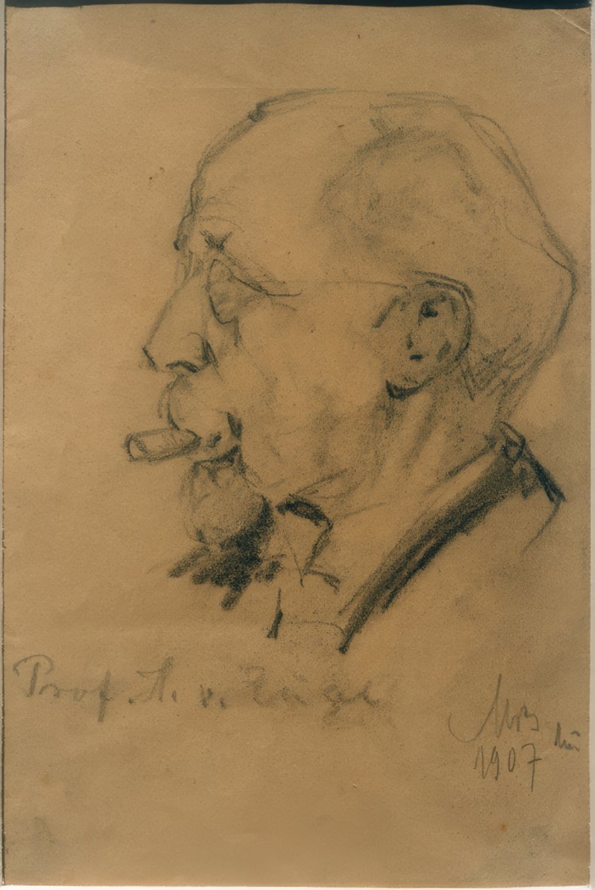 Retrato de Heinrich von Zügel de Max Bergmann