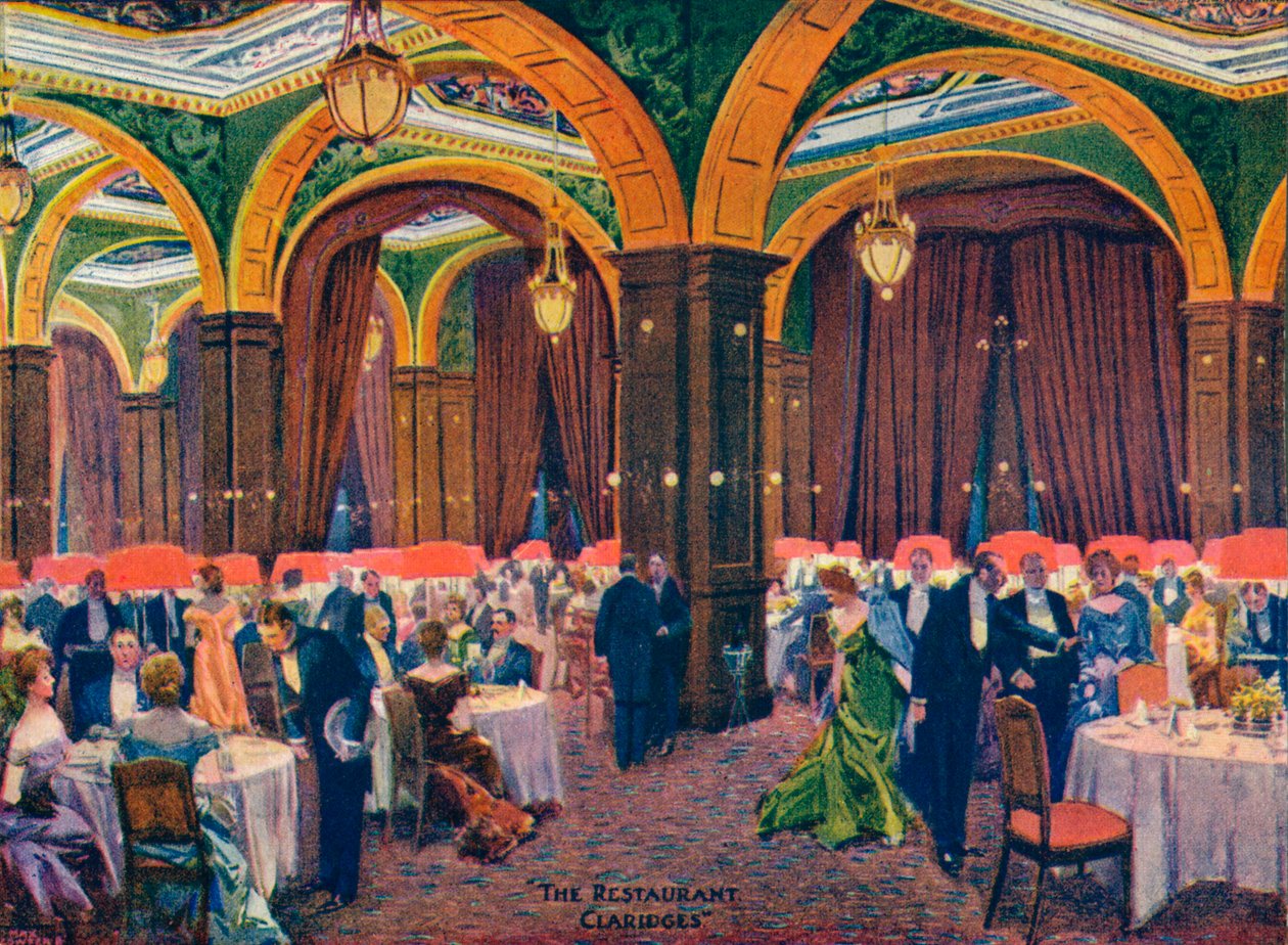 El restaurante Claridges, siglo XIX, 1905 de Max Cowper