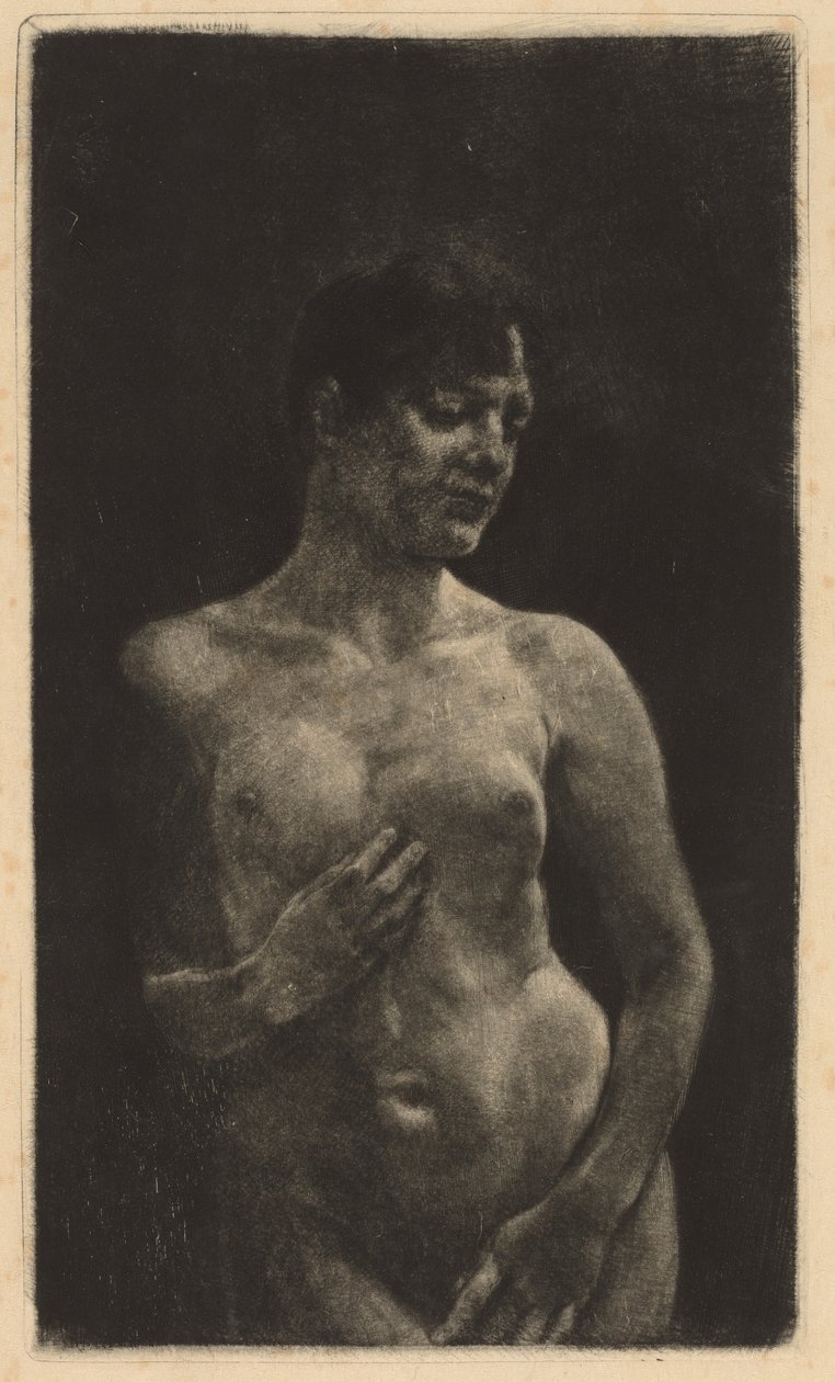 Un Desnudo de Pie de Max Klinger