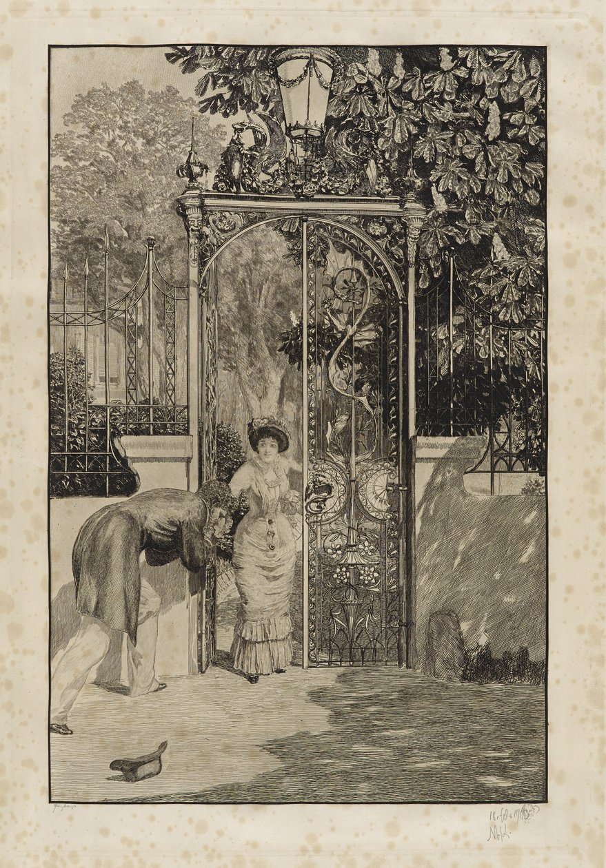 En la Puerta (Am Thor) de Max Klinger