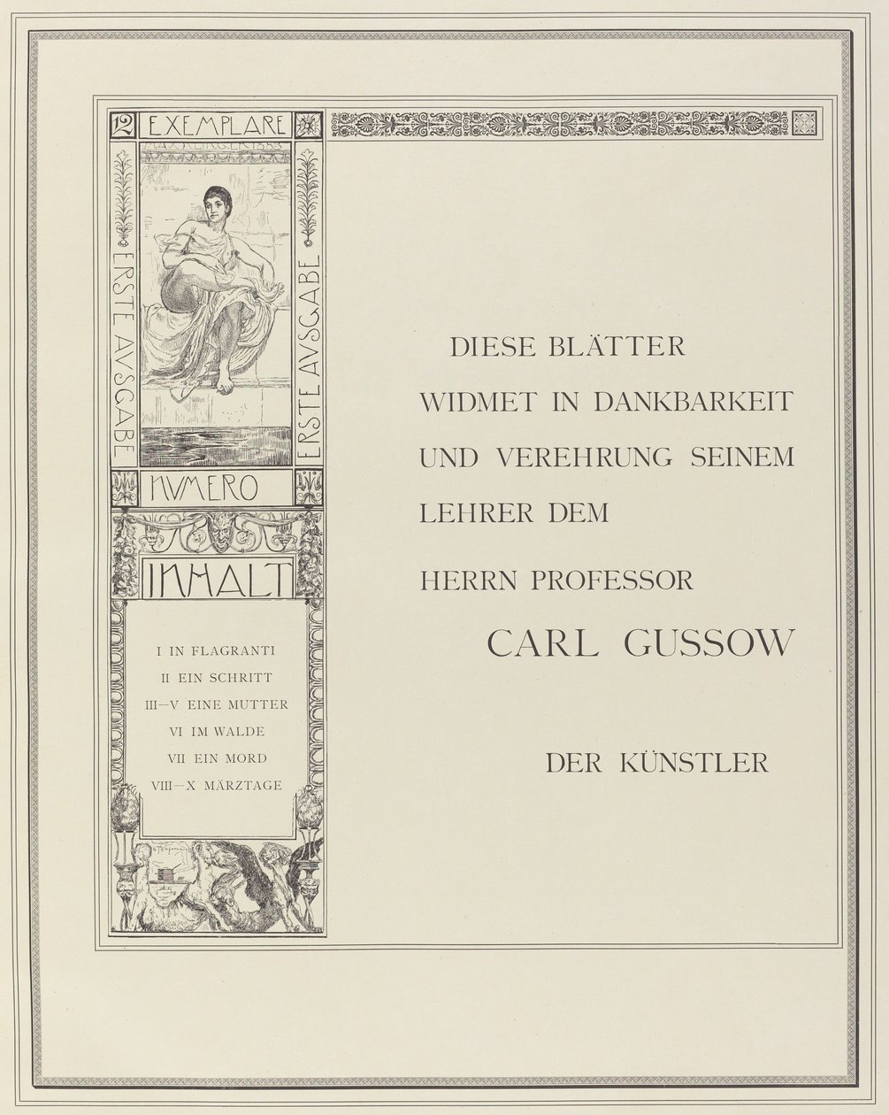 Dedicación, 1883 de Max Klinger
