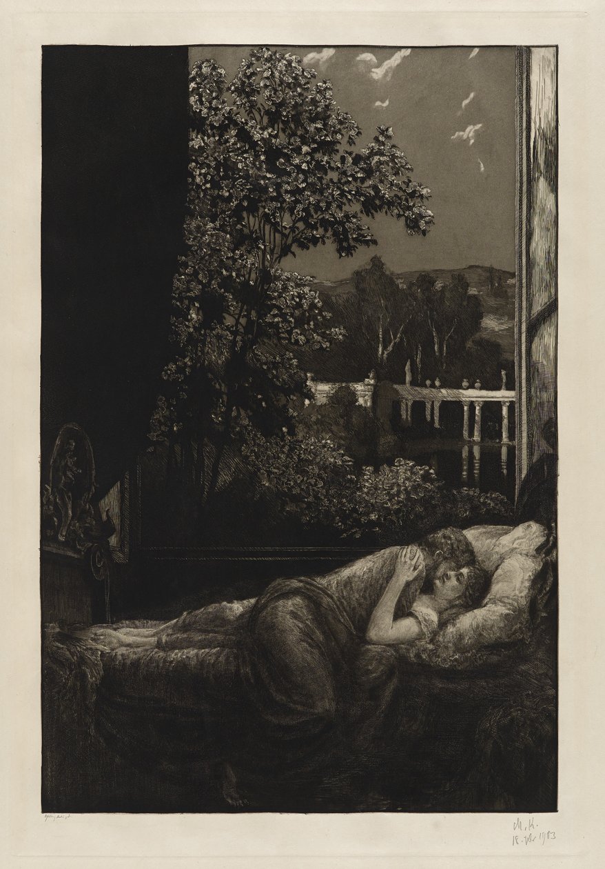 Nacht (Felicidad) de Max Klinger